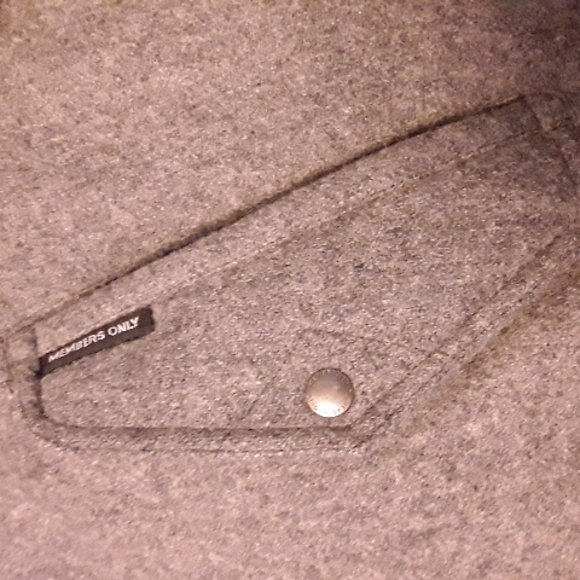 Vintage Members Only Men's 100% Wool Bomber Jacket - Picture 6 of 7